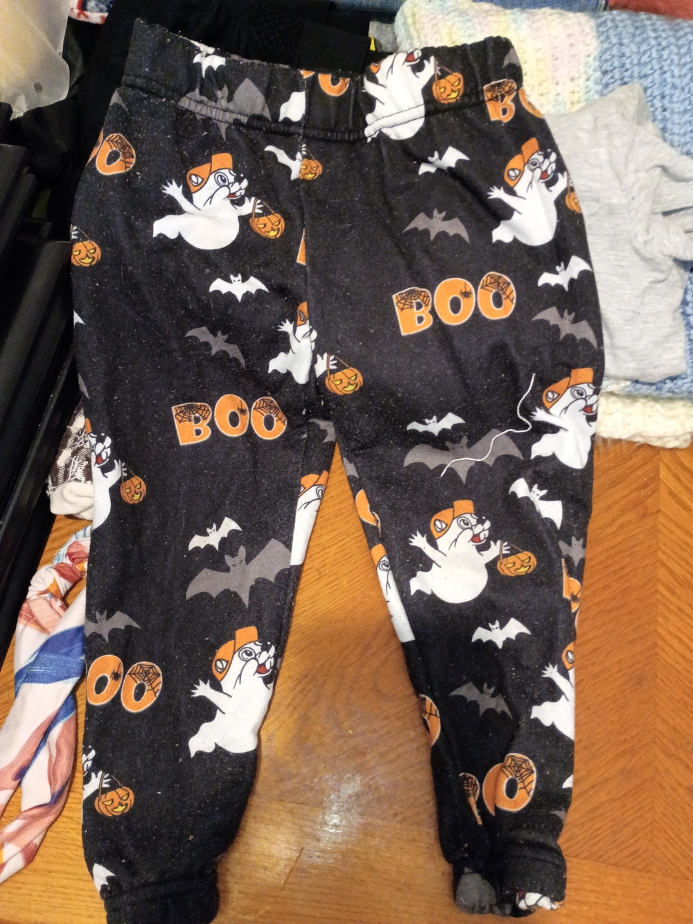 Kids Bucees Halloween 'Boo' Ghost Jogger Pants